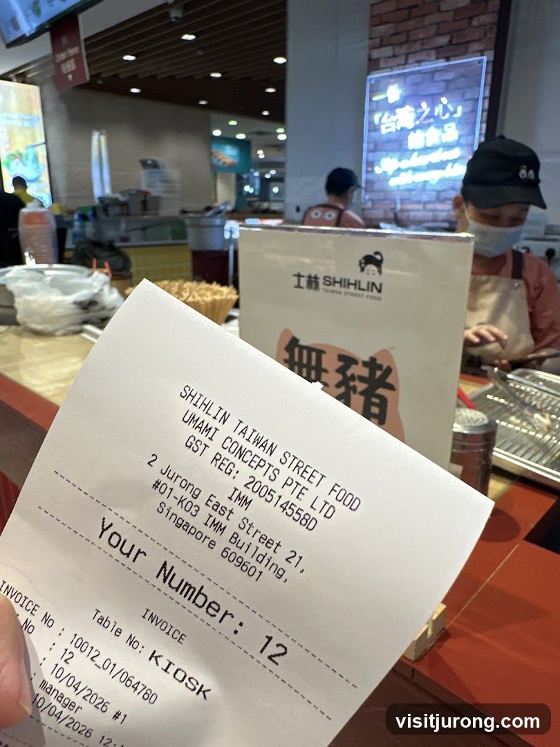 Receipt and Food Stall