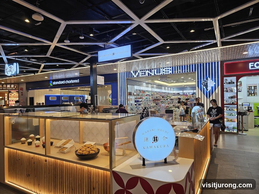 Dessert Stall and Shops in a Mall