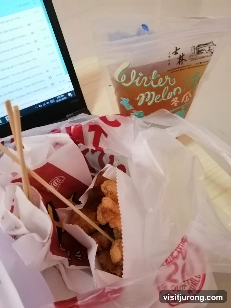 Food and Drink with Laptop