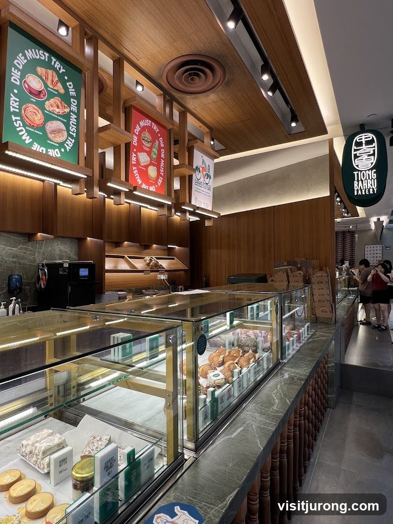 Bakery Interior with Display Cases