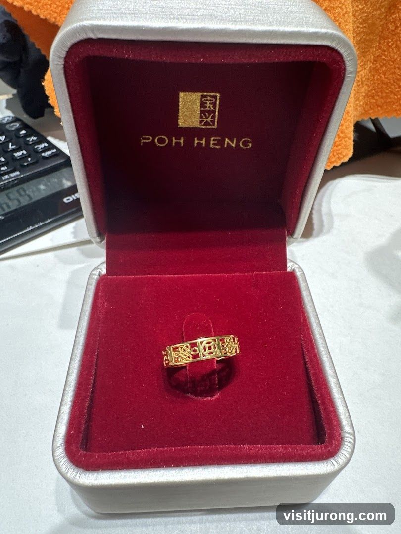 Gold Ring in Presentation Box