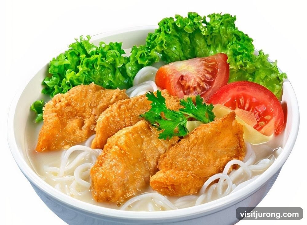Bowl of Noodles with Fried Fish