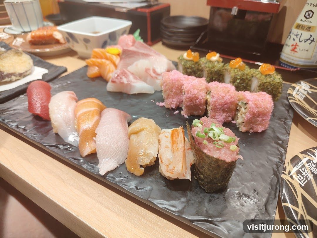 Assortment of Sushi and Sashimi