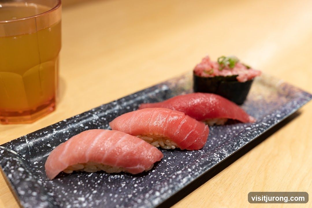 Tuna Sushi and Drink