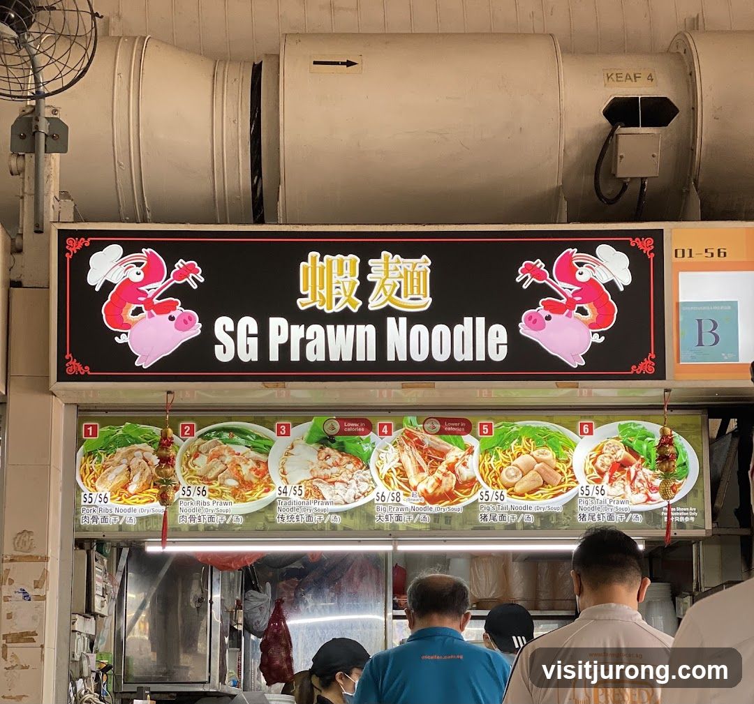 SG Prawn Noodle Menu
