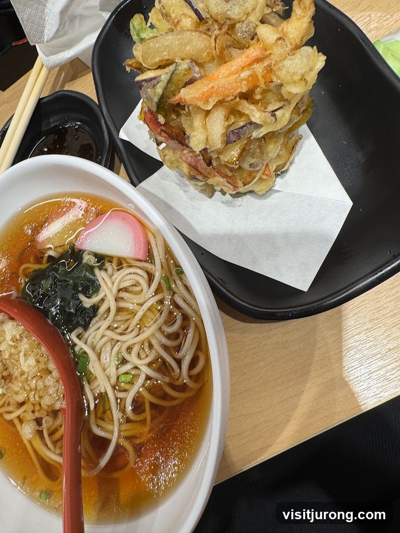 Japanese Noodle Soup and Tempura