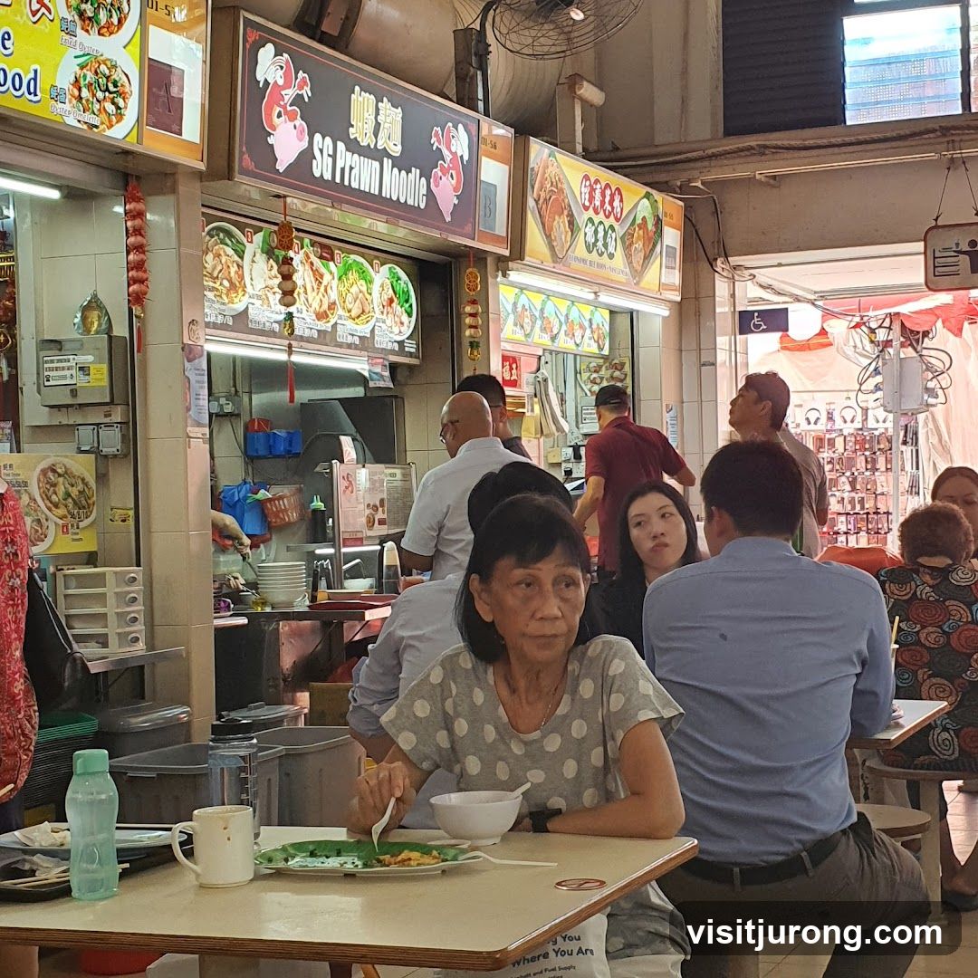 Food Stall with Customers