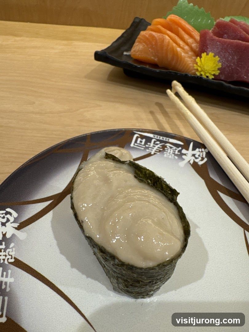 Oyster Nigiri and Sashimi