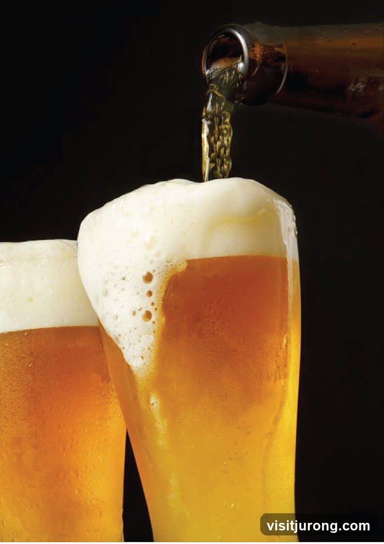 Beer Pouring into Glasses