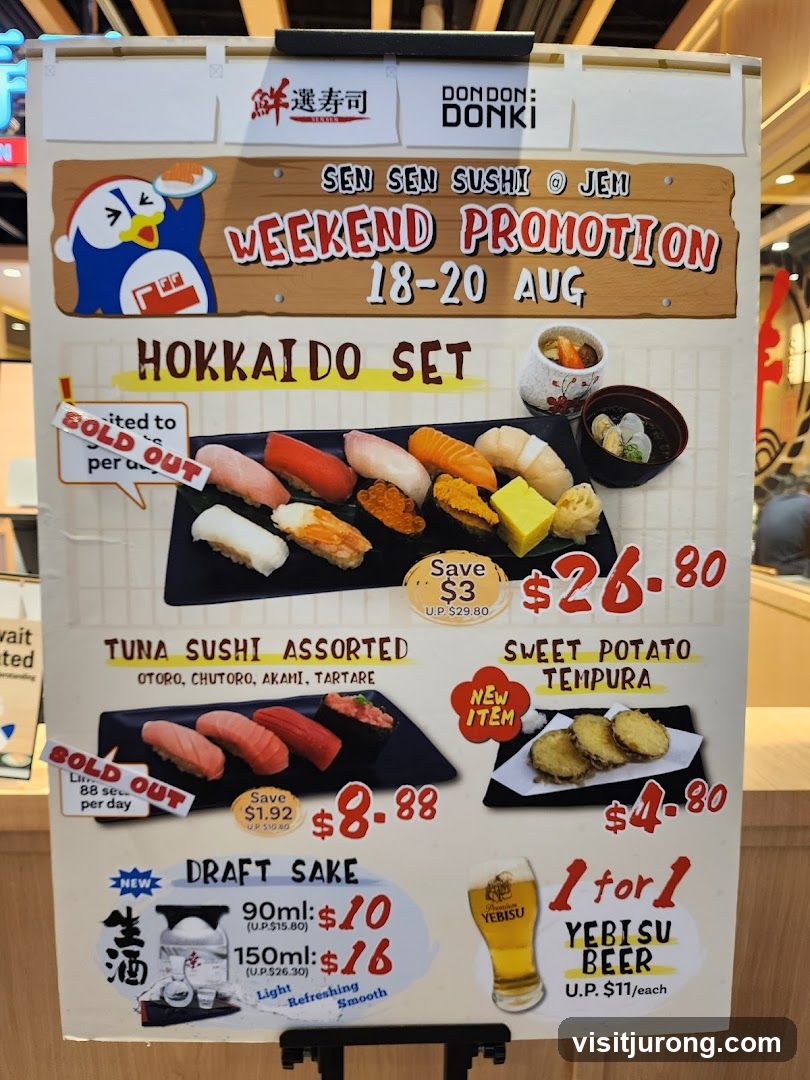 Sen Sen Sushi Weekend Promotion