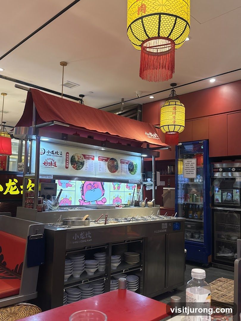 Restaurant Interior with Food Display