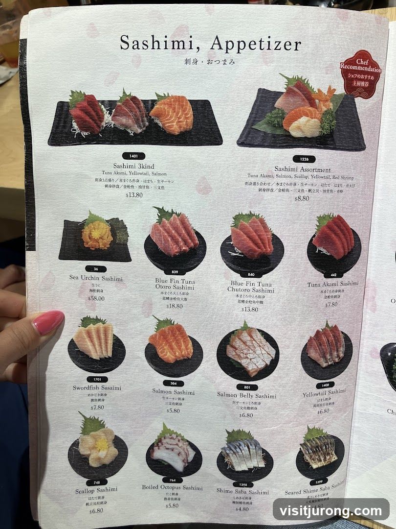 Sashimi, Appetizer