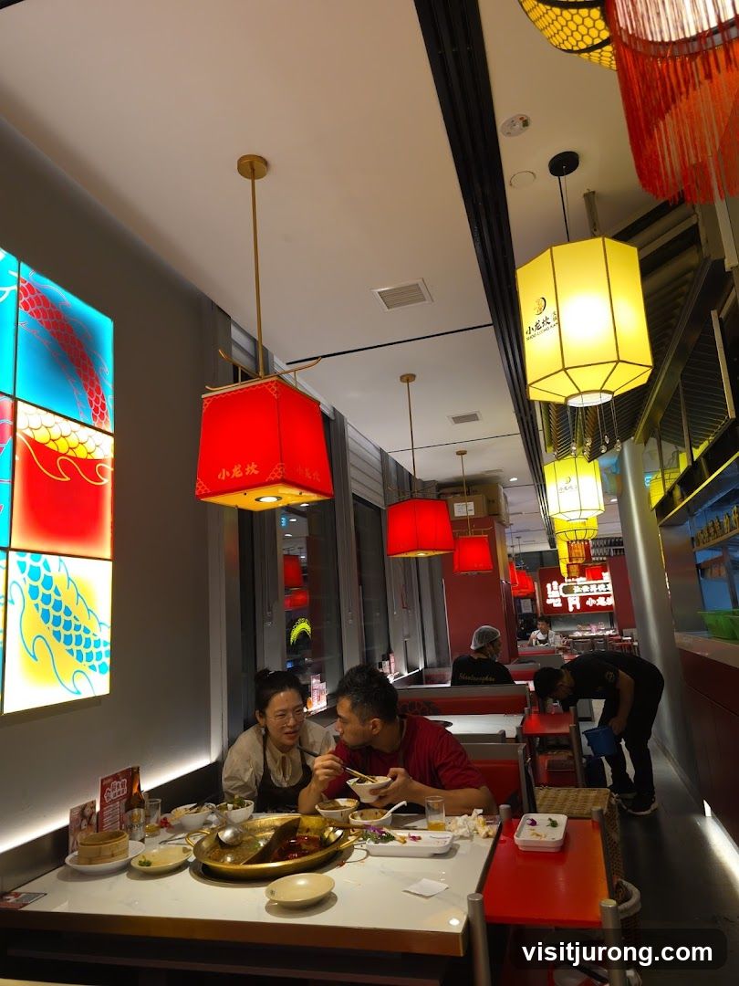 Restaurant Interior with Diners