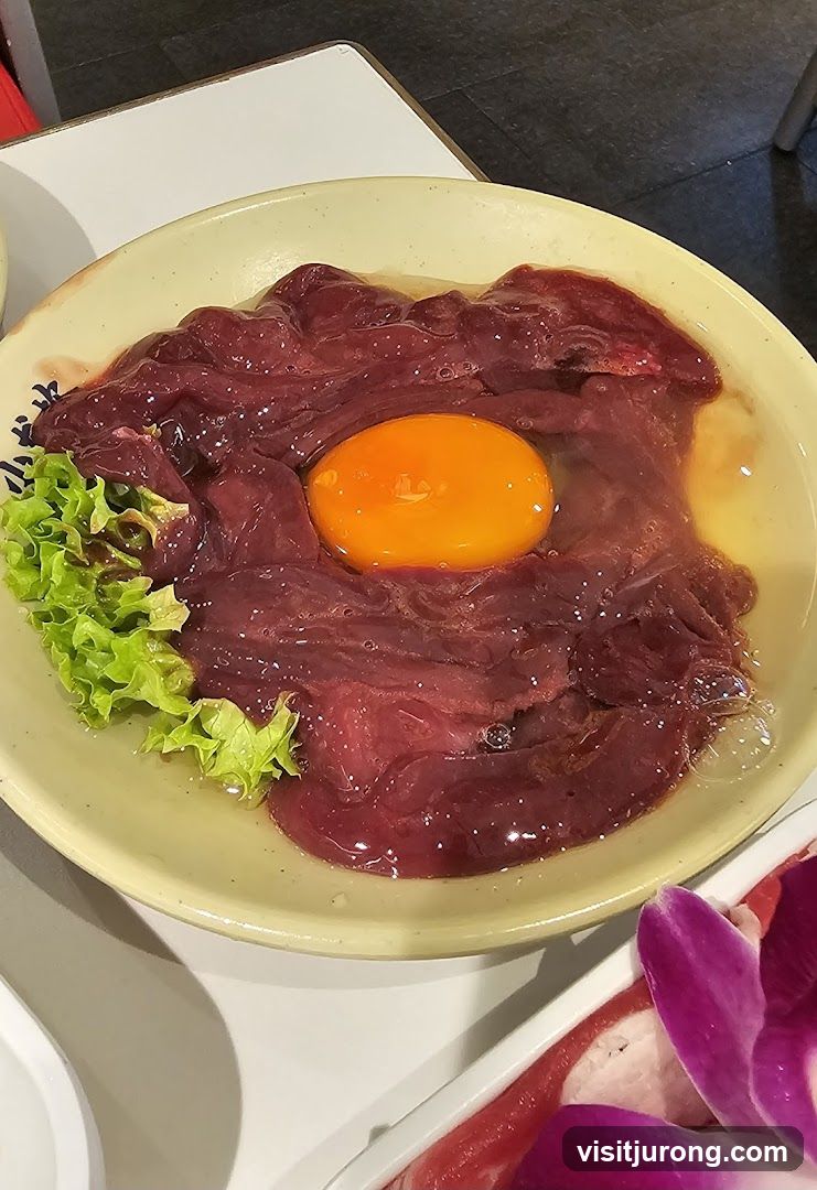 Raw Meat and Egg Dish