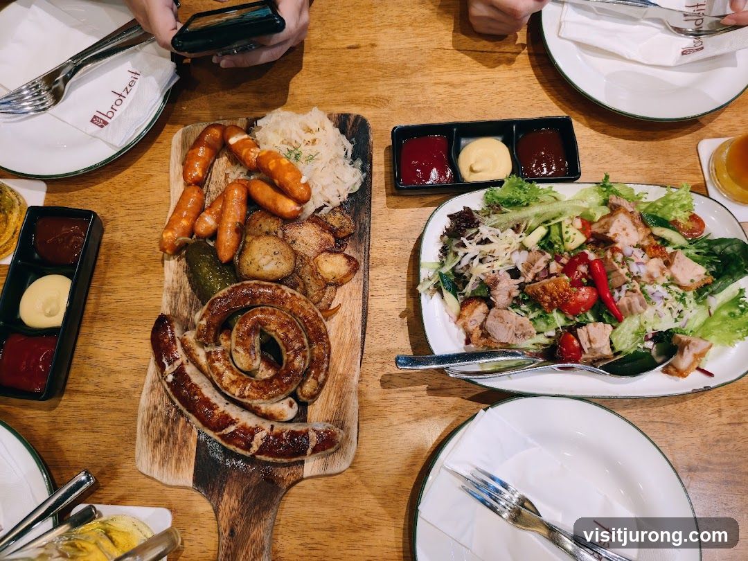 German Platter and Salad