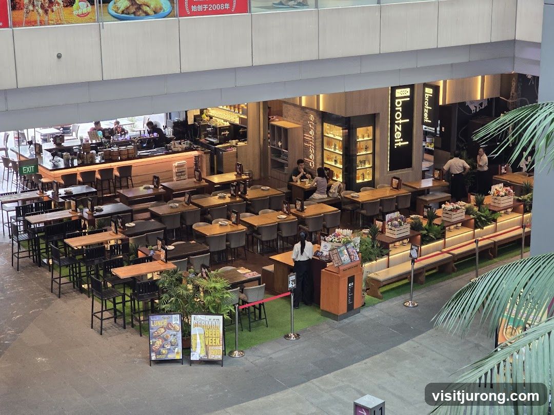 Restaurant Interior with Seating and Bar
