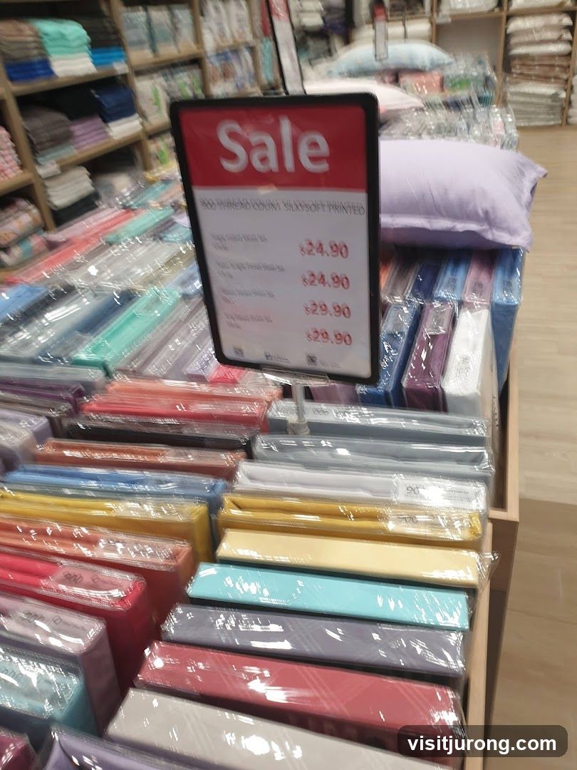 Sale Sign for Bedding