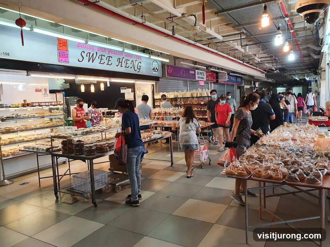 Bakery Stall with Various Baked Goods