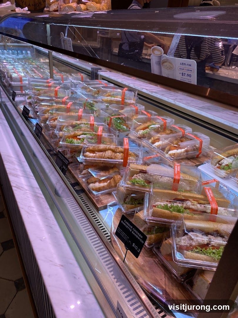 Sandwiches and Pastries Display