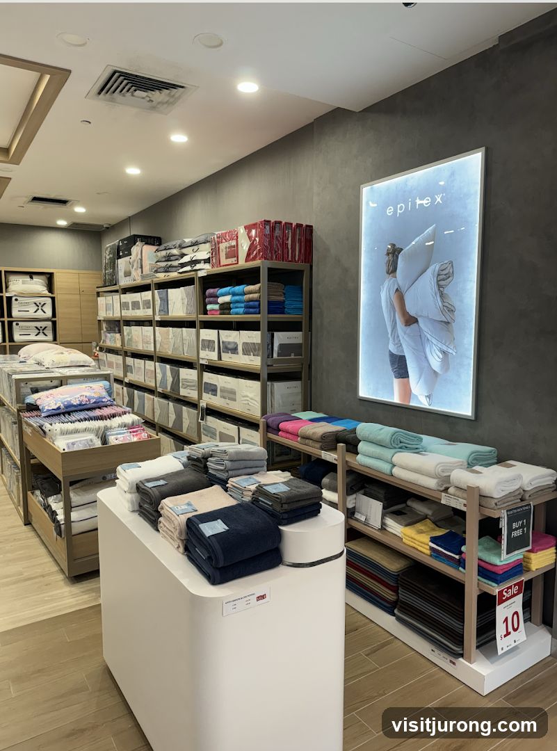 Bedding and Towel Store Display