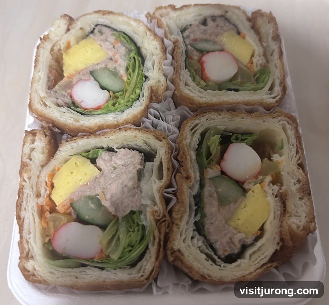 Four Tuna Salad Sandwiches