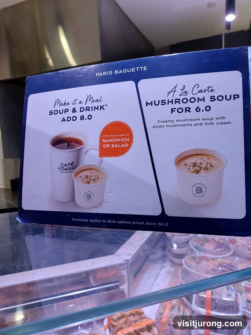 Paris Baguette Menu