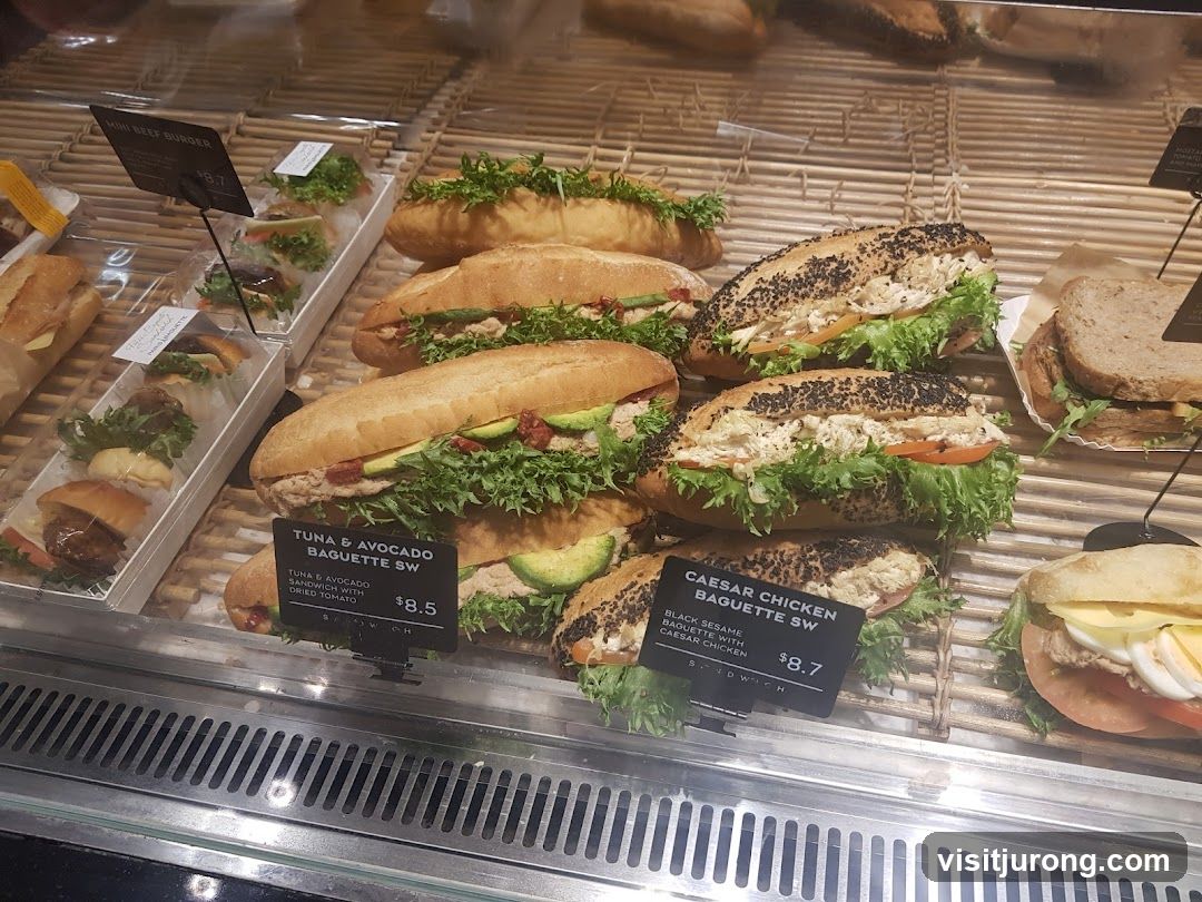Sandwiches and Burgers Display
