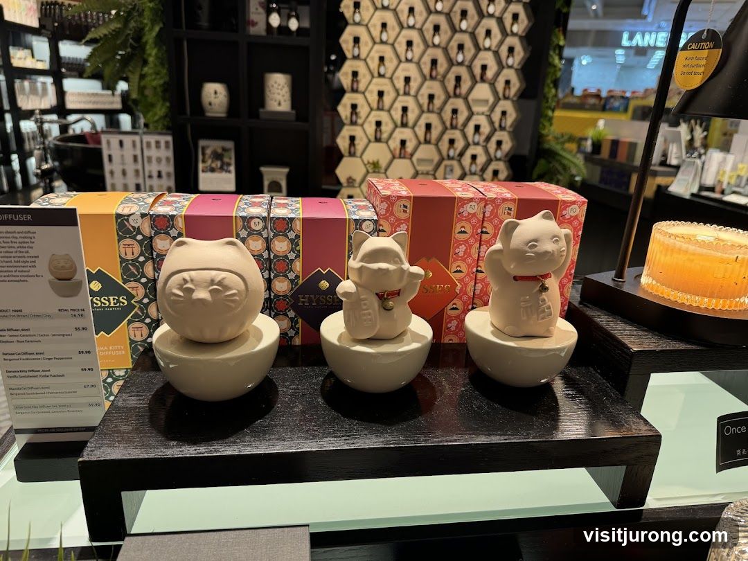 Cat-themed diffusers and home decor
