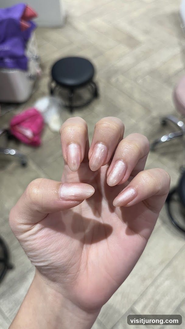 Nails with Shimmer Polish