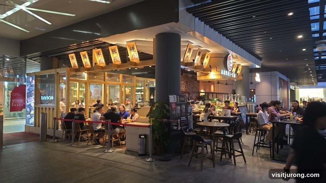 Restaurant Interior with Patrons