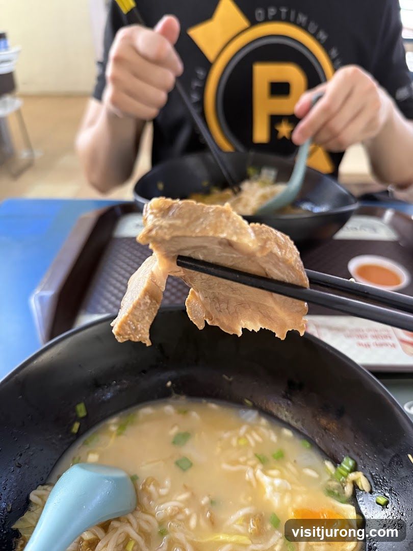 Close-up of Ramen with Sliced Pork