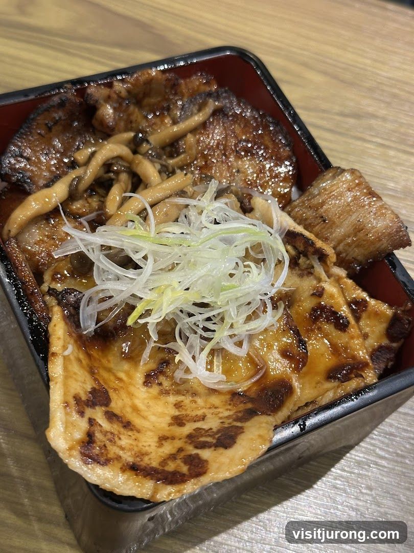 Pork and Mushroom Rice Bowl
