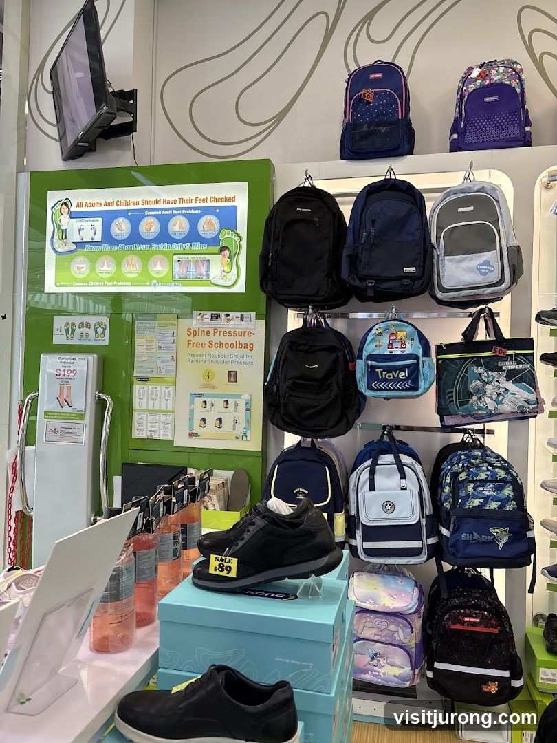 Footwear and Backpack Store Display