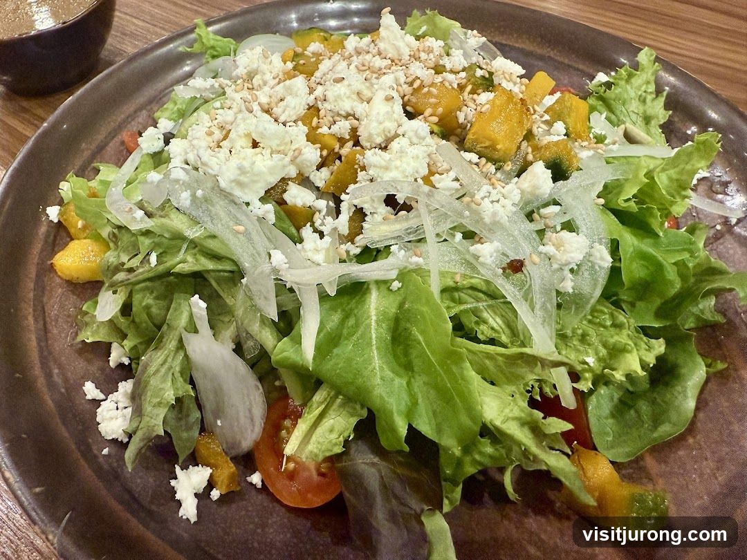 Salad with Feta and Pumpkin
