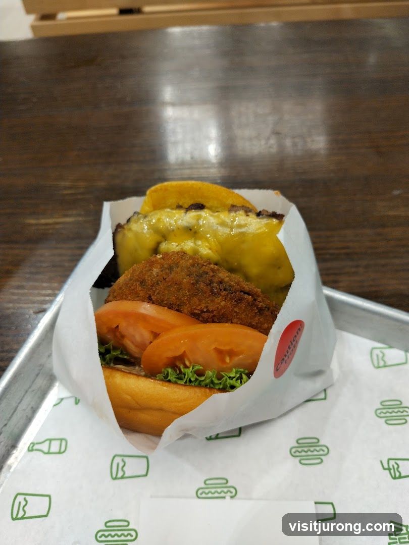 Burger with Cheese and Tomatoes