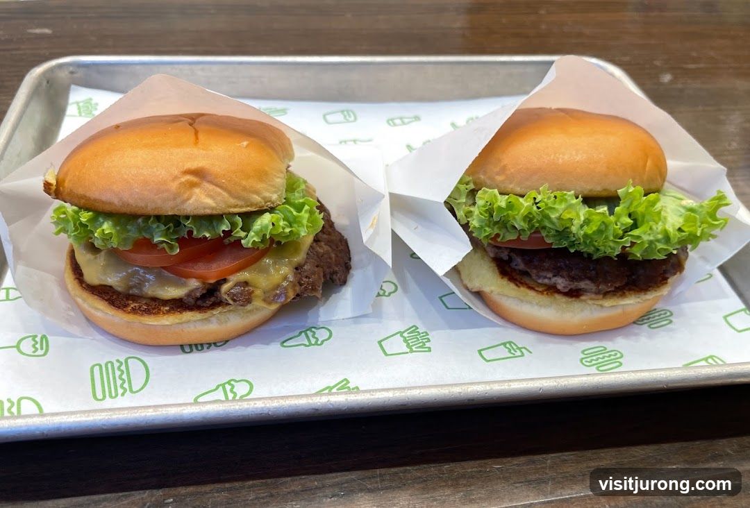 Two Burgers on a Tray
