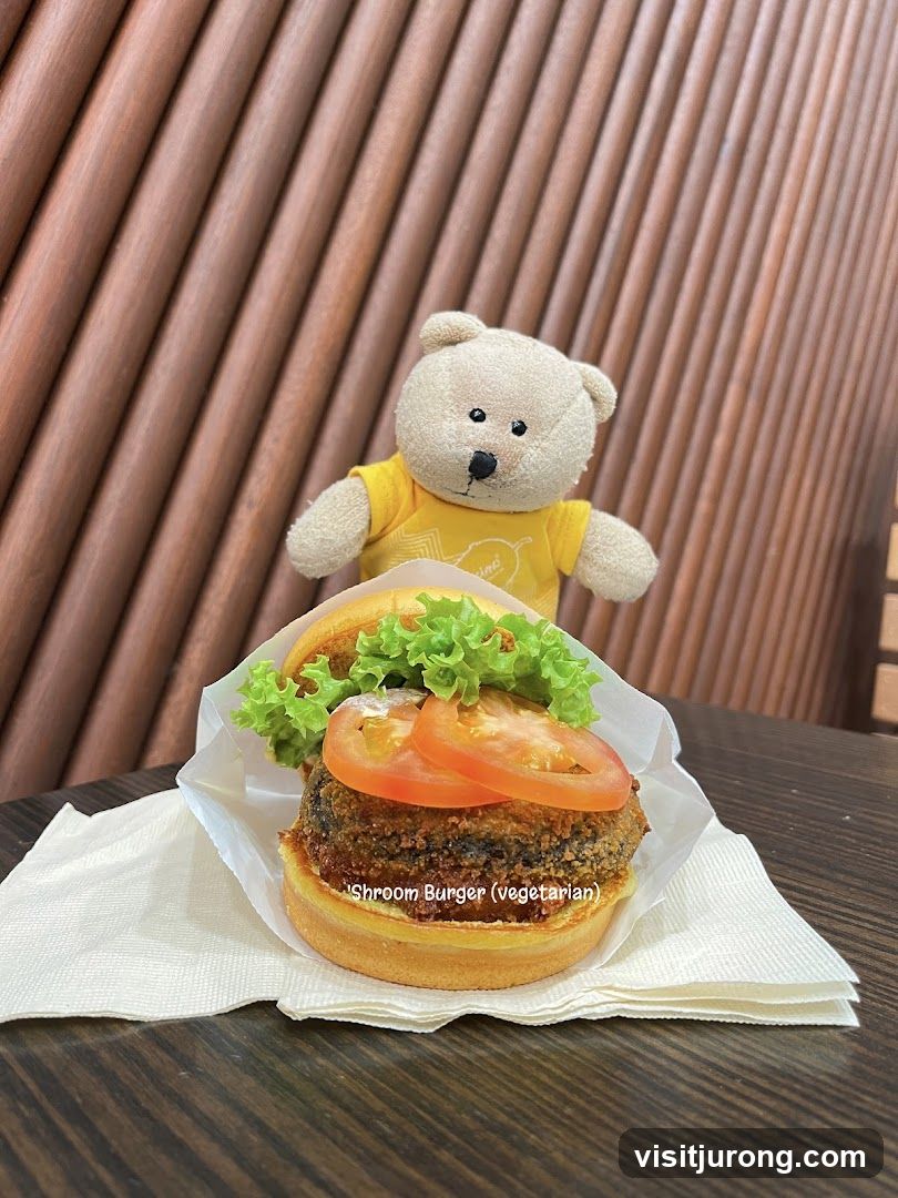 Mushroom Burger with Teddy Bear