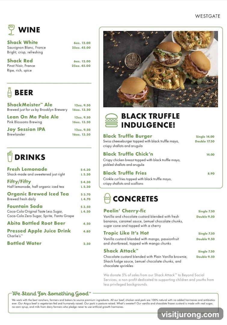 WESTGATE MENU