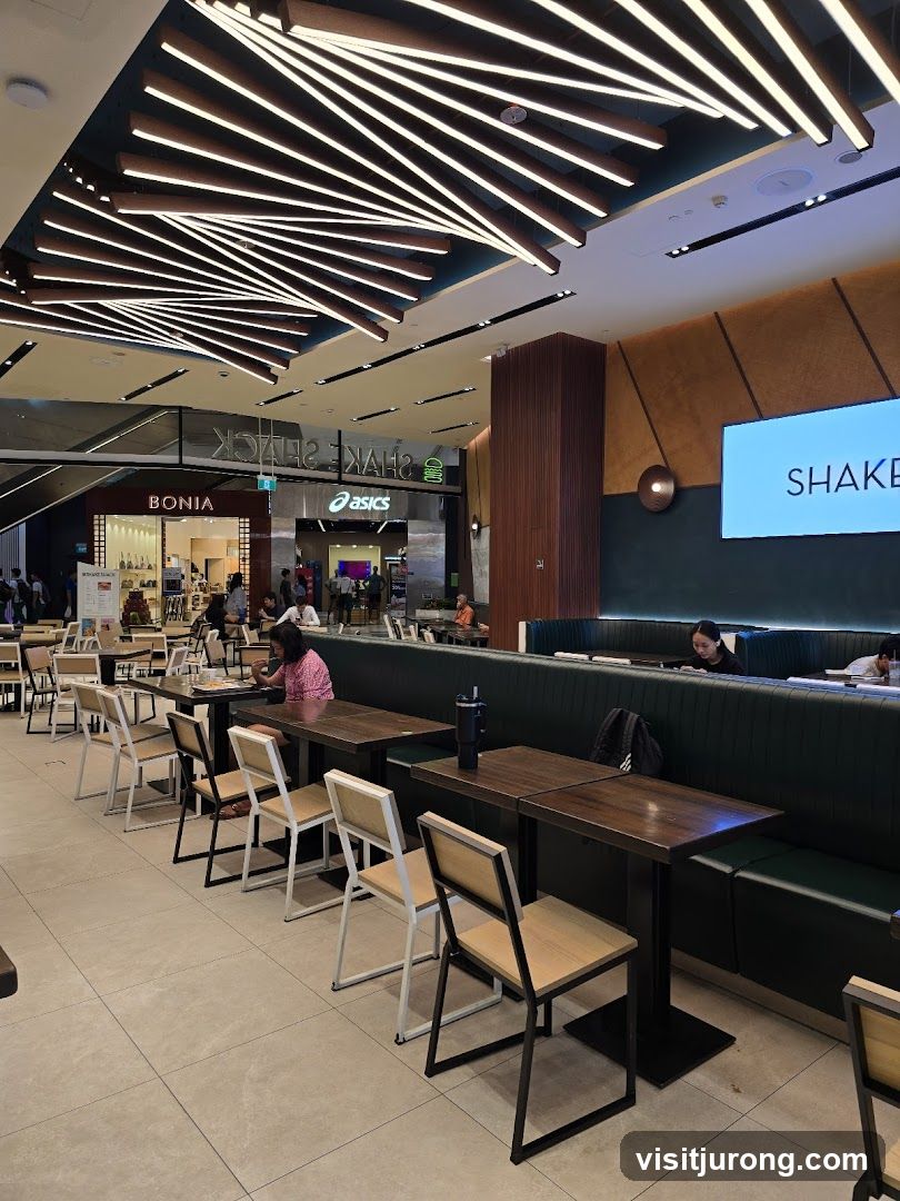 Restaurant Interior with Modern Lighting