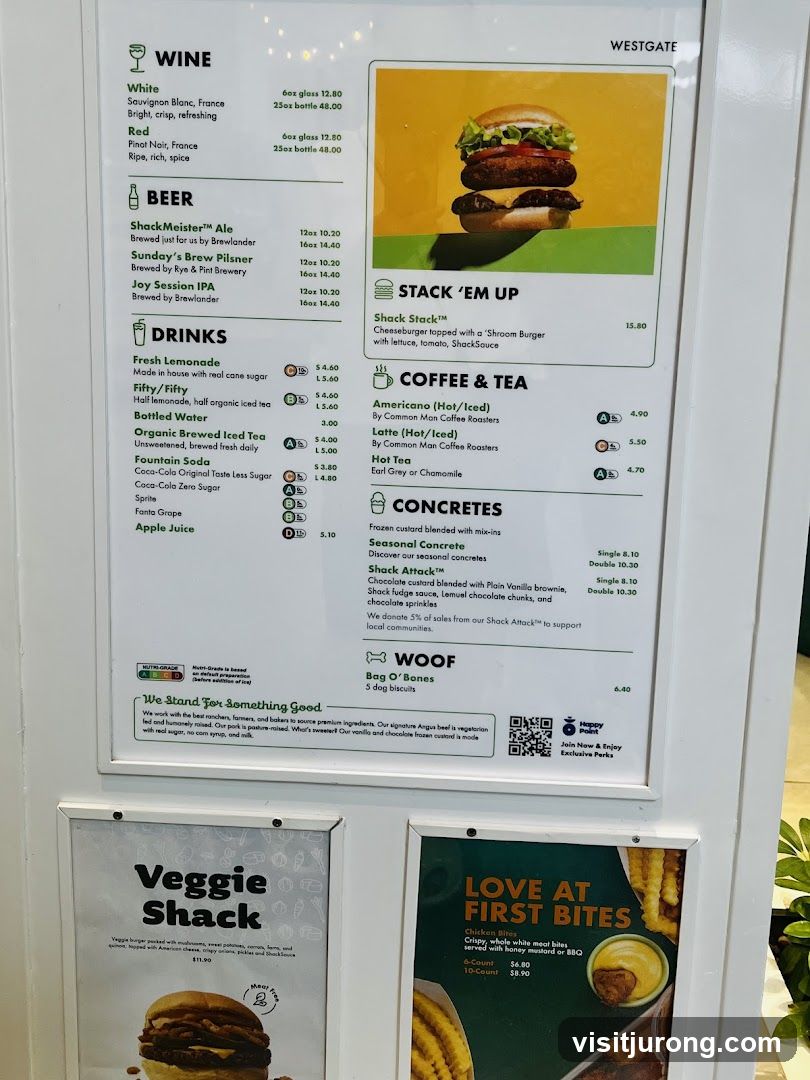 WESTGATE Menu