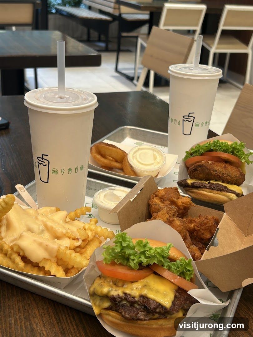 Burgers, Fries, and Drinks