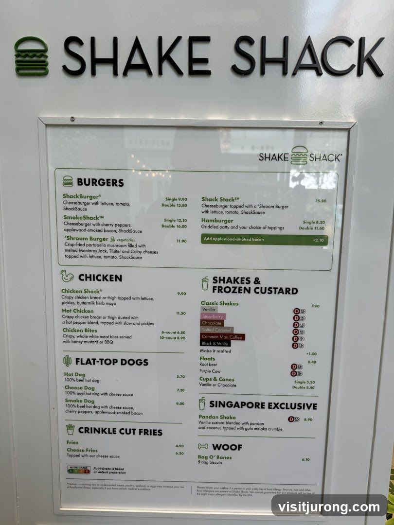 Shake Shack Menu