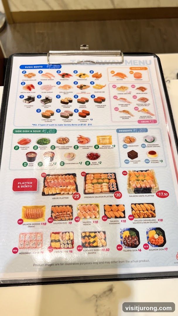 Sushi Menu