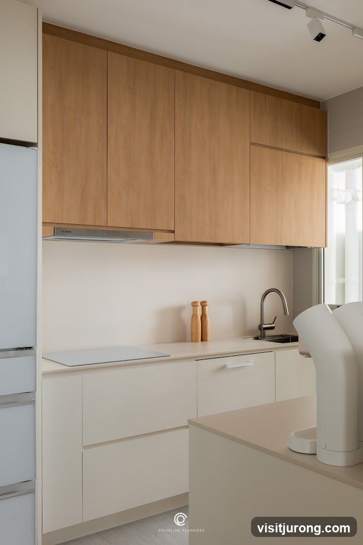 Modern Kitchen with Wooden Cabinets