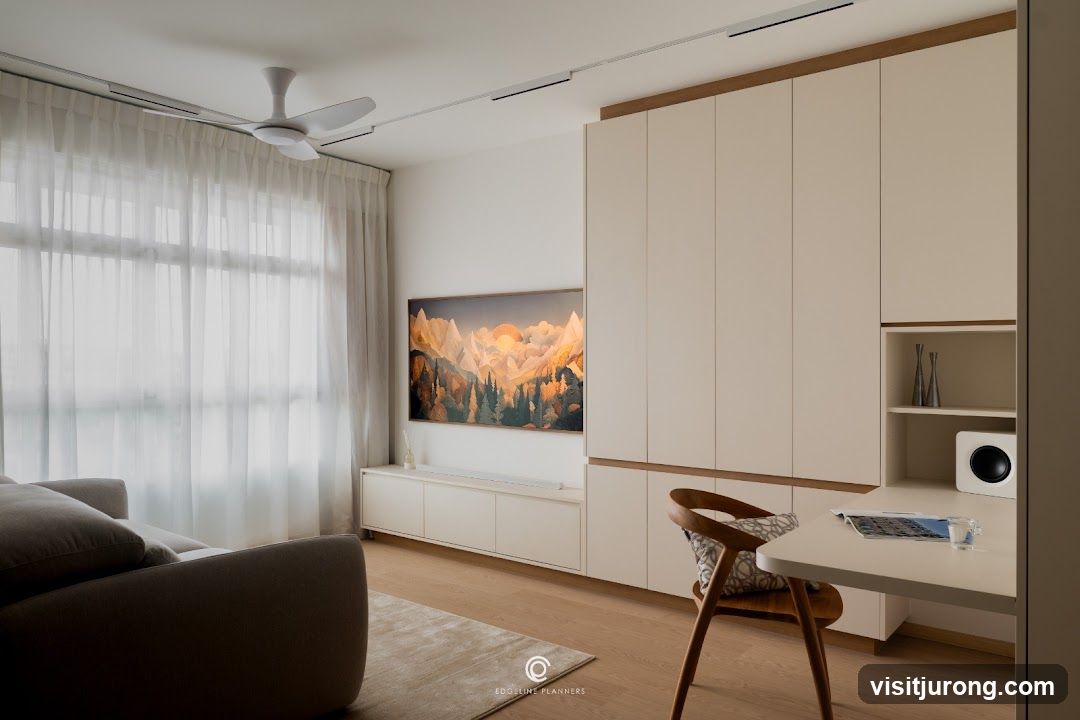 Modern Living Room with Integrated Storage