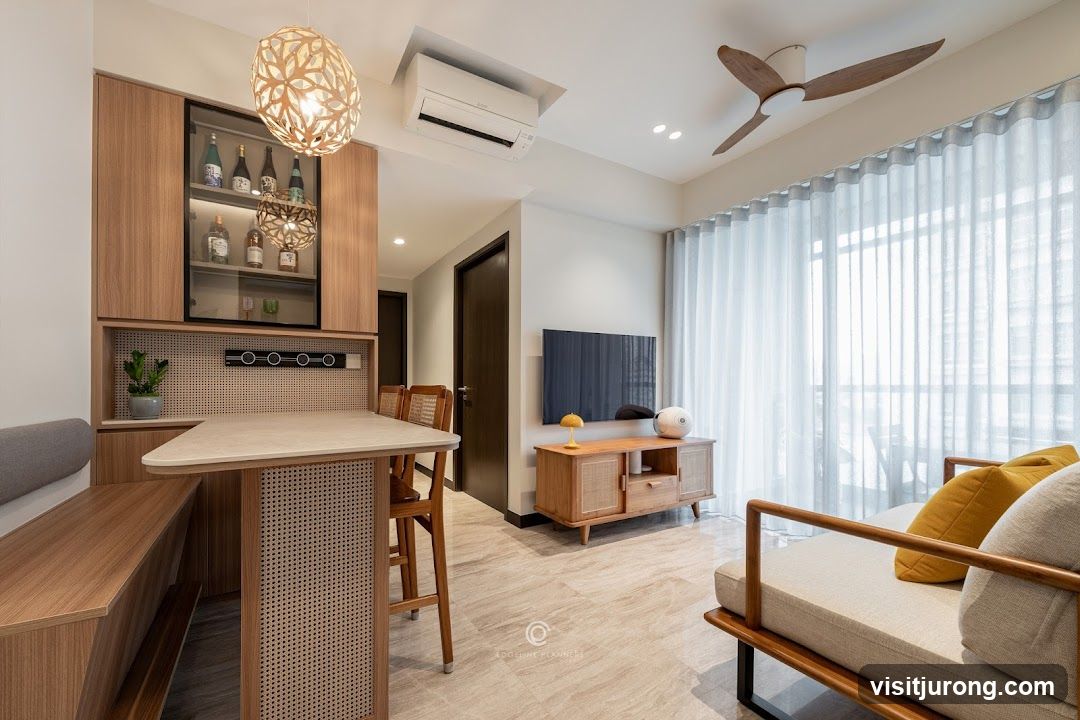 Modern Living Room with Dining Area