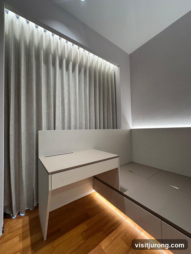 Modern Built-in Desk and Storage Unit