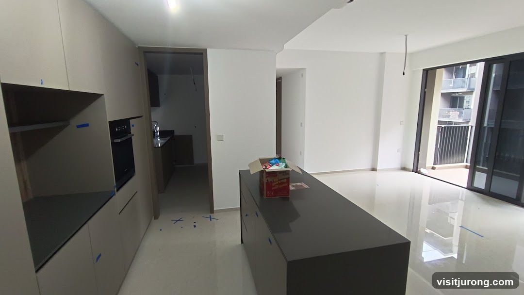 Modern Kitchen and Living Area
