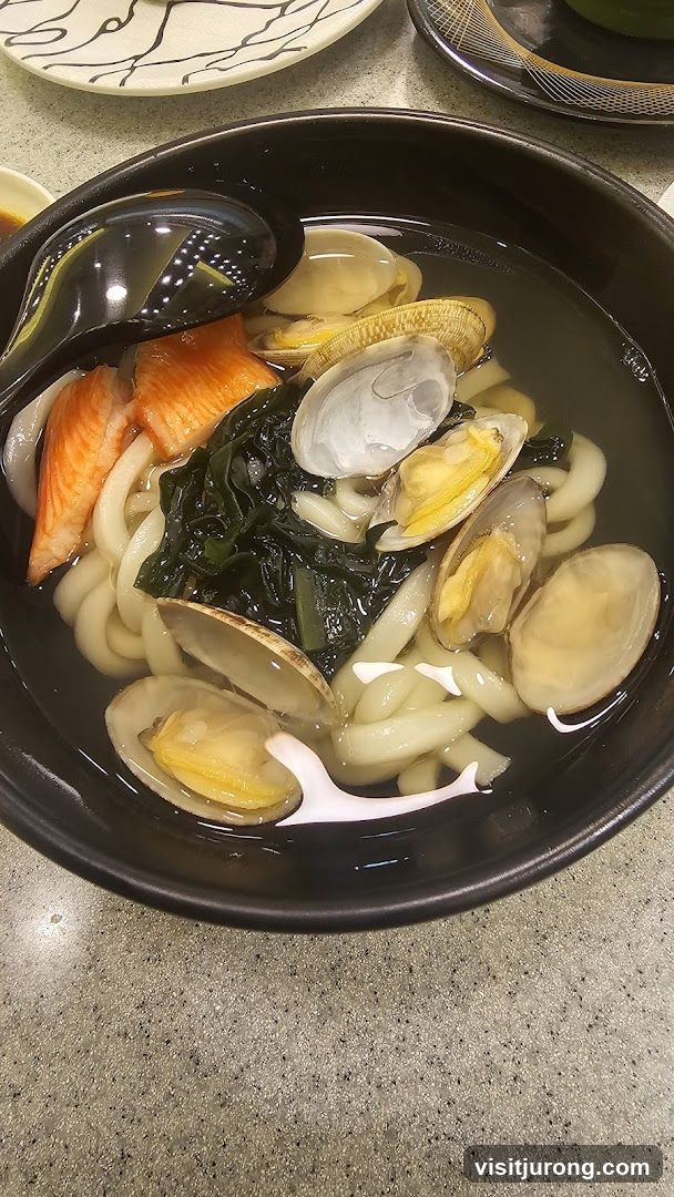 Udon Soup with Clams and Crab Sticks