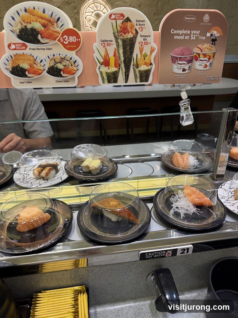 Sushi Conveyor Belt with Menu